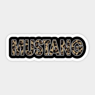 Awesome Proud Name Mustang Pattern Retro Anime Sticker